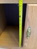 Small Oak-Style Cabinet with Double Doors and Brass Handles - 11