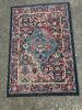 39x27 Oriental-Style Area Rug with Floral Pattern