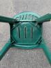 Three Syroco Green Plastic Outdoor Armchairs - 5