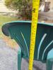 Three Syroco Green Plastic Outdoor Armchairs - 7