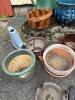 Mixed Garden Lot: Watering Cans, Tools, Weather Boots and Pots - 4