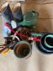 Mixed Garden Lot: Watering Cans, Tools, Weather Boots and Pots - 10
