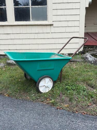 Vintage Green Garden Utility Cart