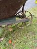 Antique Metal Wheelbarrow with Wooden Handles - 4