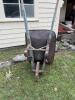 Antique Metal Wheelbarrow with Wooden Handles - 5