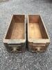 Pair of Art Deco-Style Wood Pull Drawers