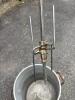 Large Aluminum Boiling Pot with Metal Poultry Rack - 5