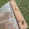 Rustic Wooden Barn Door with Metal Hinges - 4