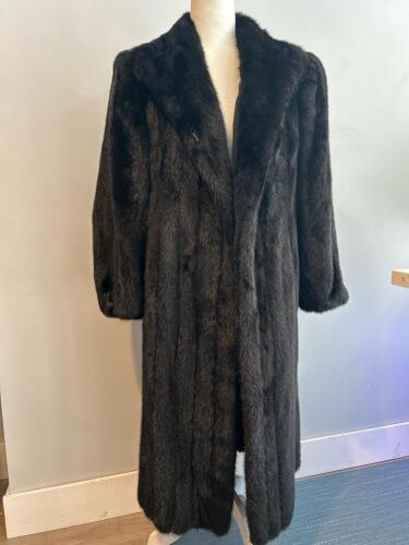 Mink Fur Coat with Monogrammed Lining