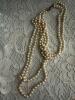 Strand of Cultured Pearl Necklace with Filigree Clasp