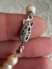 Strand of Cultured Pearl Necklace with Filigree Clasp - 4
