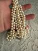 Strand of Cultured Pearl Necklace with Filigree Clasp - 6