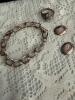 Sterling Silver Jewelry Group: Bracelet, Ring, Earrings
