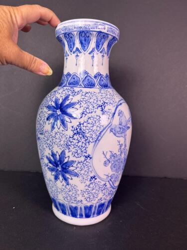 Blue and White Porcelain Vase in Chinese Style