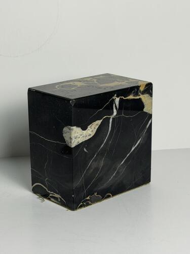 Black Marble Book End