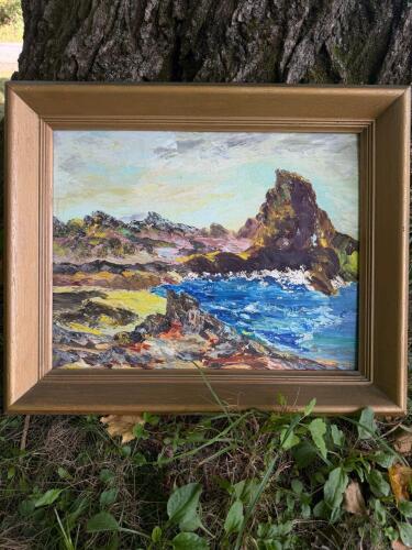 16X21" Original Coastal Landscape Oil Painting