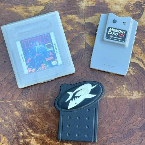 Nintendo Game Boy Tetris and Video Game Memory Cards Lot