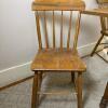 Small Rustic Drop-Leaf Wooden Table & Chairs - 7