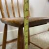 Small Rustic Drop-Leaf Wooden Table & Chairs - 13