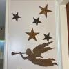 Rustic Metal Wall Decor of Angel & Stars