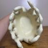 Ceramic Basket with Goose Motif, Signed 1984 - 4