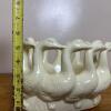 Ceramic Basket with Goose Motif, Signed 1984 - 6