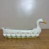 Ceramic Goose and Goslings Planter, Signed 1983 - 2