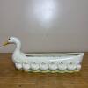 Ceramic Goose and Goslings Planter, Signed 1983 - 4