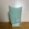 Green Glass Vase and Stanford Pottery Vase - 4