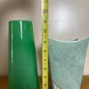 Green Glass Vase and Stanford Pottery Vase - 7