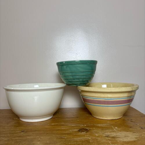 Homer Laughlin, Yellow ware, and Bauer Pottery