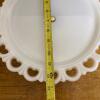 Milk Glass Lace Edge Lazy Susan Turntable - 6