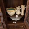 Milk Glass Lace Edge Lazy Susan Turntable - 7