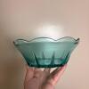 Three MCM Blue & Green Art Glass Bowls - 2