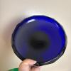 Three MCM Blue & Green Art Glass Bowls - 4