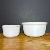 Hamilton Beach White Glass Mixer Bowls