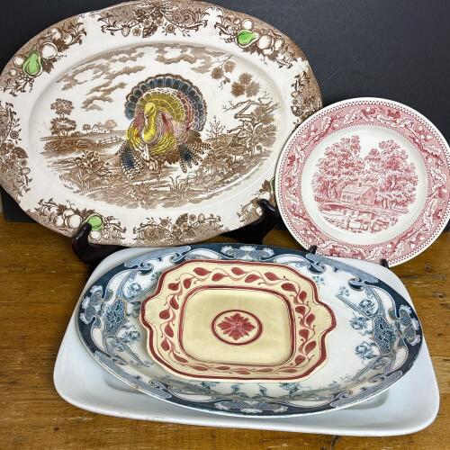 Vintage Ceramic Platters & Plates