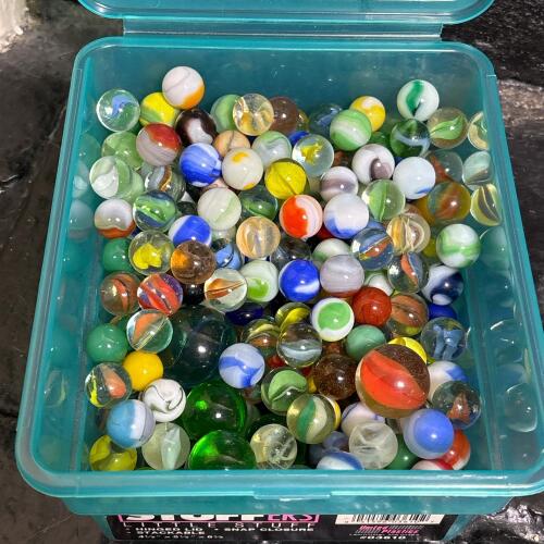 Vintage Glass Marbles in Mixed Swirl Styles