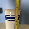 Stoneware Crock With Blue Stripe Band - 8