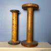 Antique Industrial Wooden Textile Spools