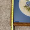 Framed Floral Embroidery of Pansies, 18"x18" - 5