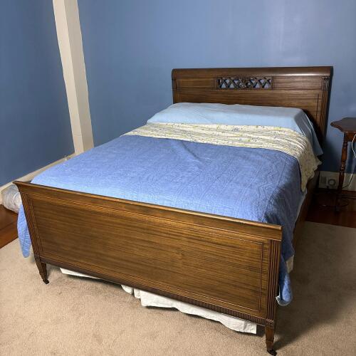 Vintage Wooden Full-Size Bed Frame