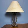 Table Lamp with Wrought Iron Base