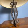 Table Lamp with Wrought Iron Base - 4