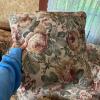 Hickory Hill Floral Upholstered Sofa with Throw Pillows - 3