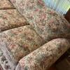 Hickory Hill Floral Upholstered Sofa with Throw Pillows - 6