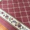 Floral Border Area Rug With Lattice Pattern - Approximately 95" x 129" - 3