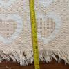 Pair of Woven Heart Pattern Throw Blankets - 9