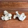 Pair of Asian-Style Glazed Ceramic Guardian Lion Figurines - 6