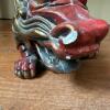 Polychrome Dragon Sculpture, Signed - 3